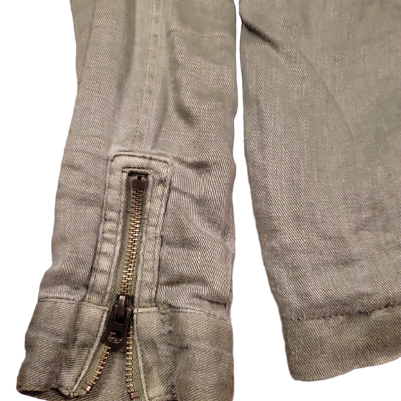 Lucky brand army style linen jacket size small - Picture 5 of 8
